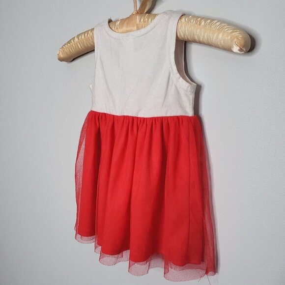 YOUNGLAND Bright Red Tutu Dress with Sailor Print 12 - 18 months - Picture 4 of 6